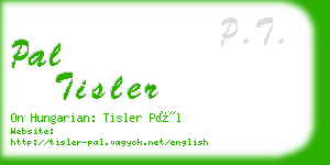 pal tisler business card